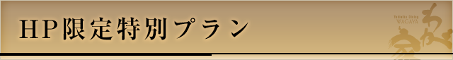 HP限定特別プラン